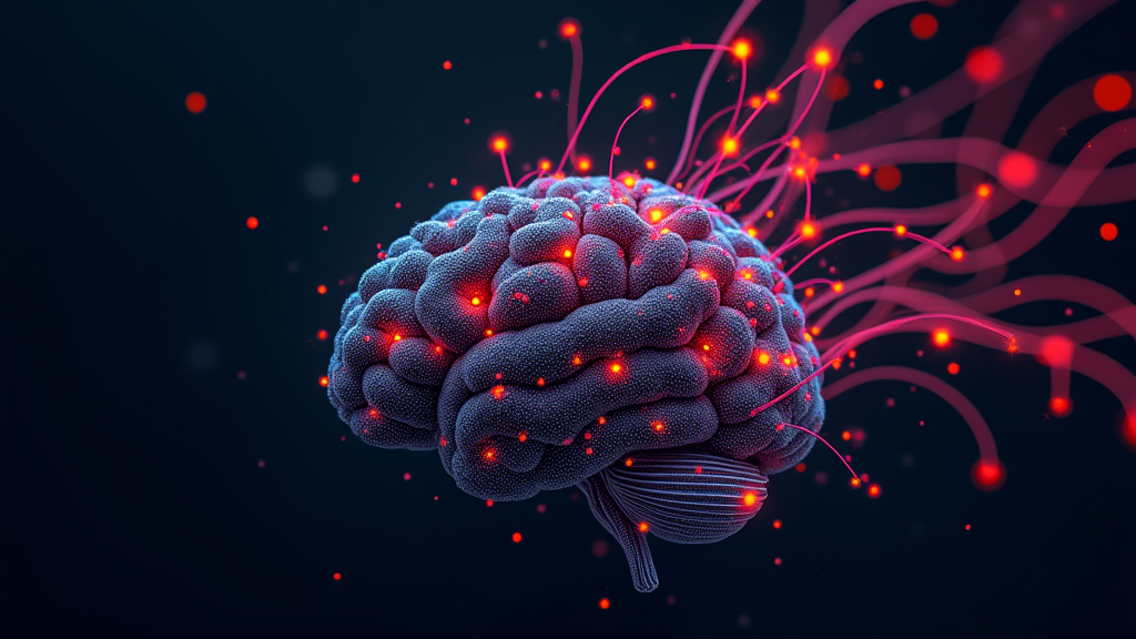 Abstract digital visualization of neural networks and pain signals