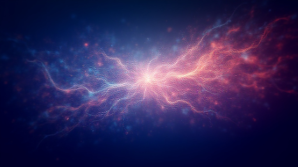 Abstract visualization of adrenaline molecules and a nervous system network